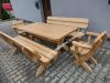st ogrodowy drewniany zestaw awki fotele taras 